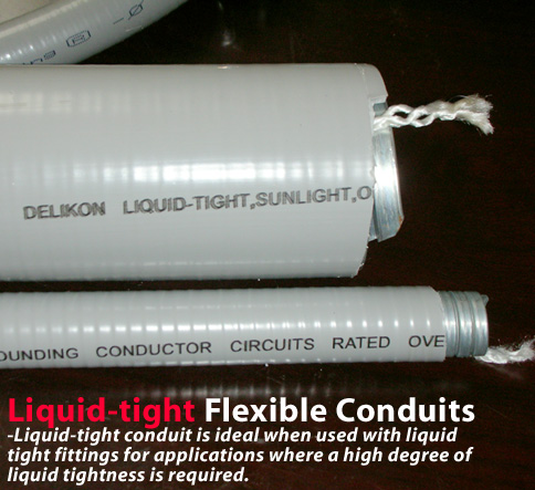 Liquidtight flexible metallic conduits