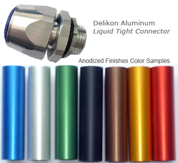 Delikon Anodized Aluminium Liquid Tight Connector