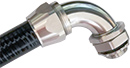 Delikon  Liquid Tight Conduit and Heavy Series Swivel Stainless Steel Liquid Tight Connector protect Generator cables 